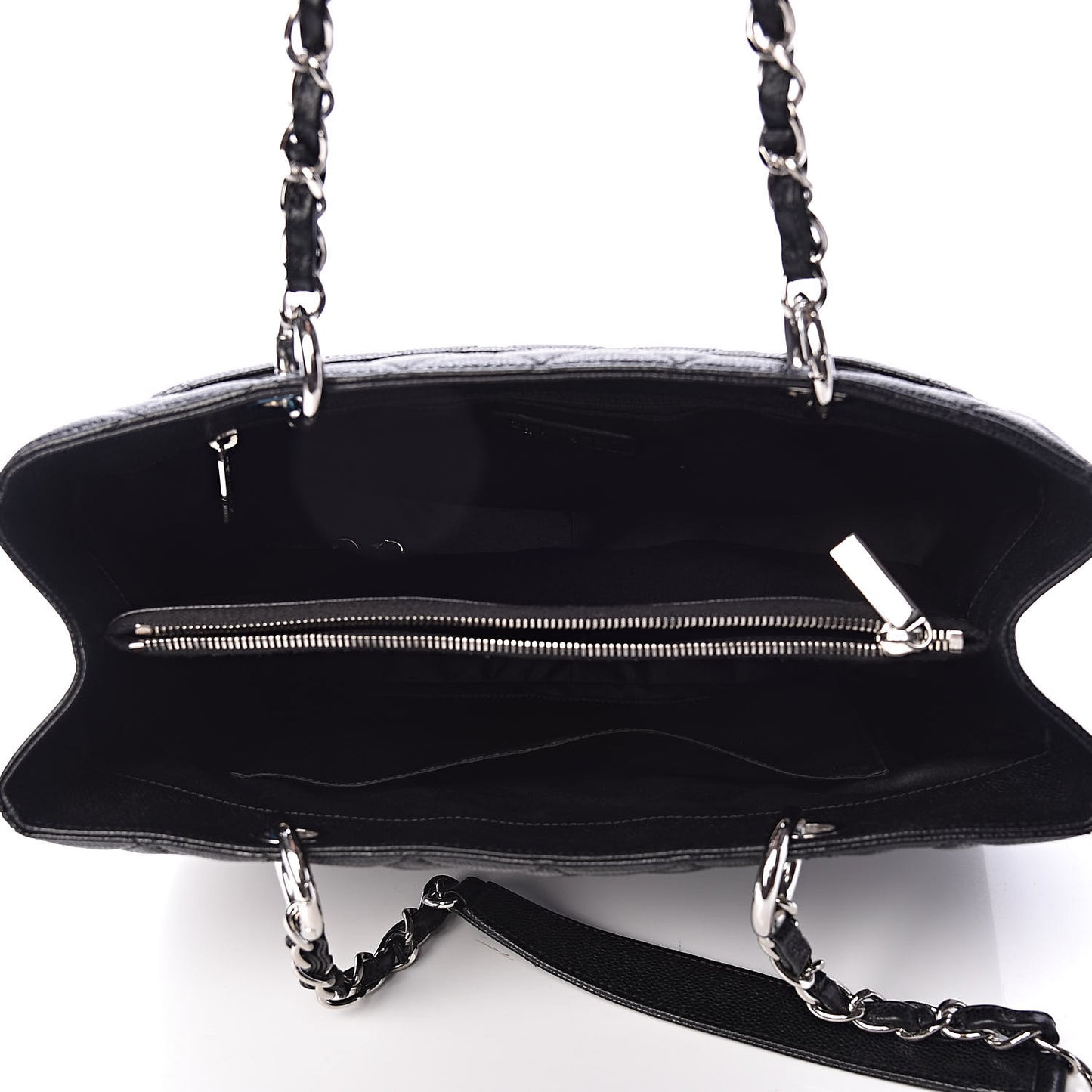 Caviar Quilted Grand Shopping Tote GST Black