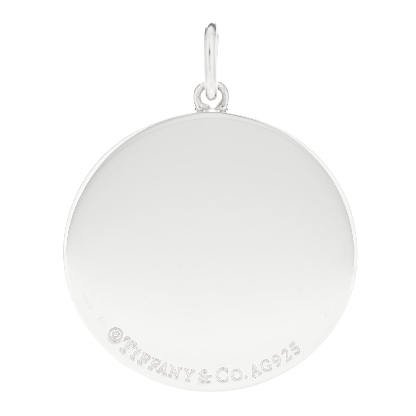 Sterling Silver Love Bugs Round Tag Charm