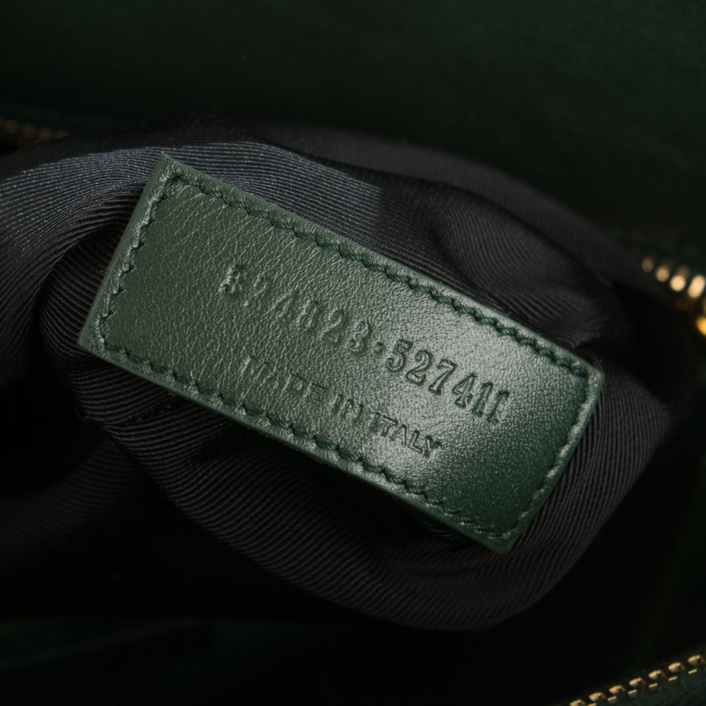 Calfskin Small Sac De Jour Dark Green