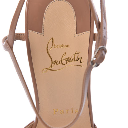 Christian Louboutin Patent Riverina 85 Pumps 37.5 Nude 7 of 10