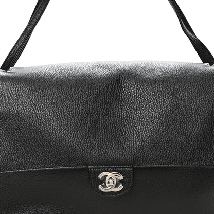 Chanel Grained Calfskin Souplissimo Maxi Flap Black 8 of 11
