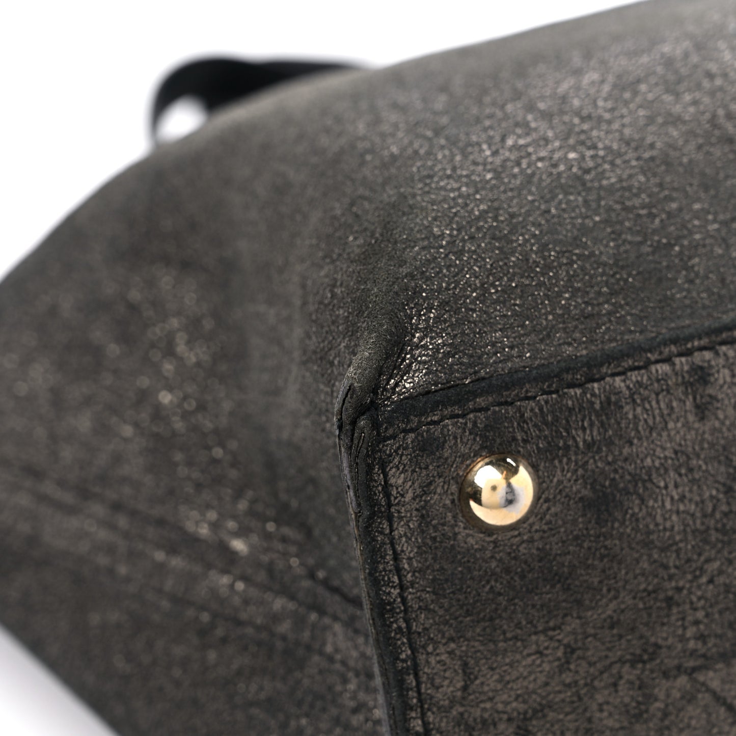 Calfskin Reversible Double Sac Y Tote Black Gold