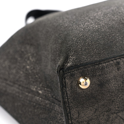 Saint Laurent Calfskin Reversible Double Sac Y Tote Black Gold 18 of 23