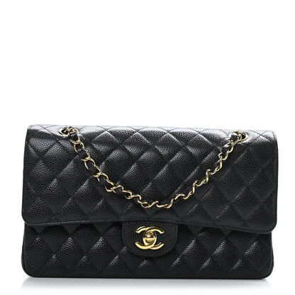 Chanel Caviar Quilted Medium Double Flap Black 1 of 9