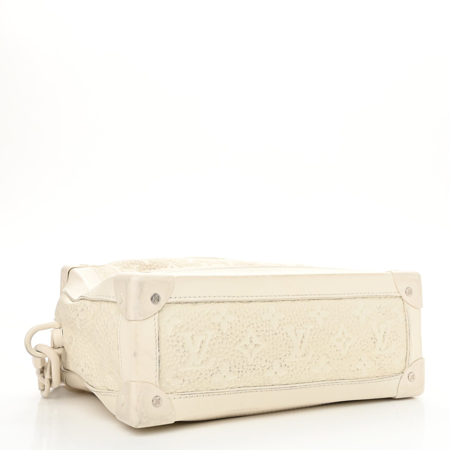 Taurillon Monogram Solar Ray Soft Trunk Powder White