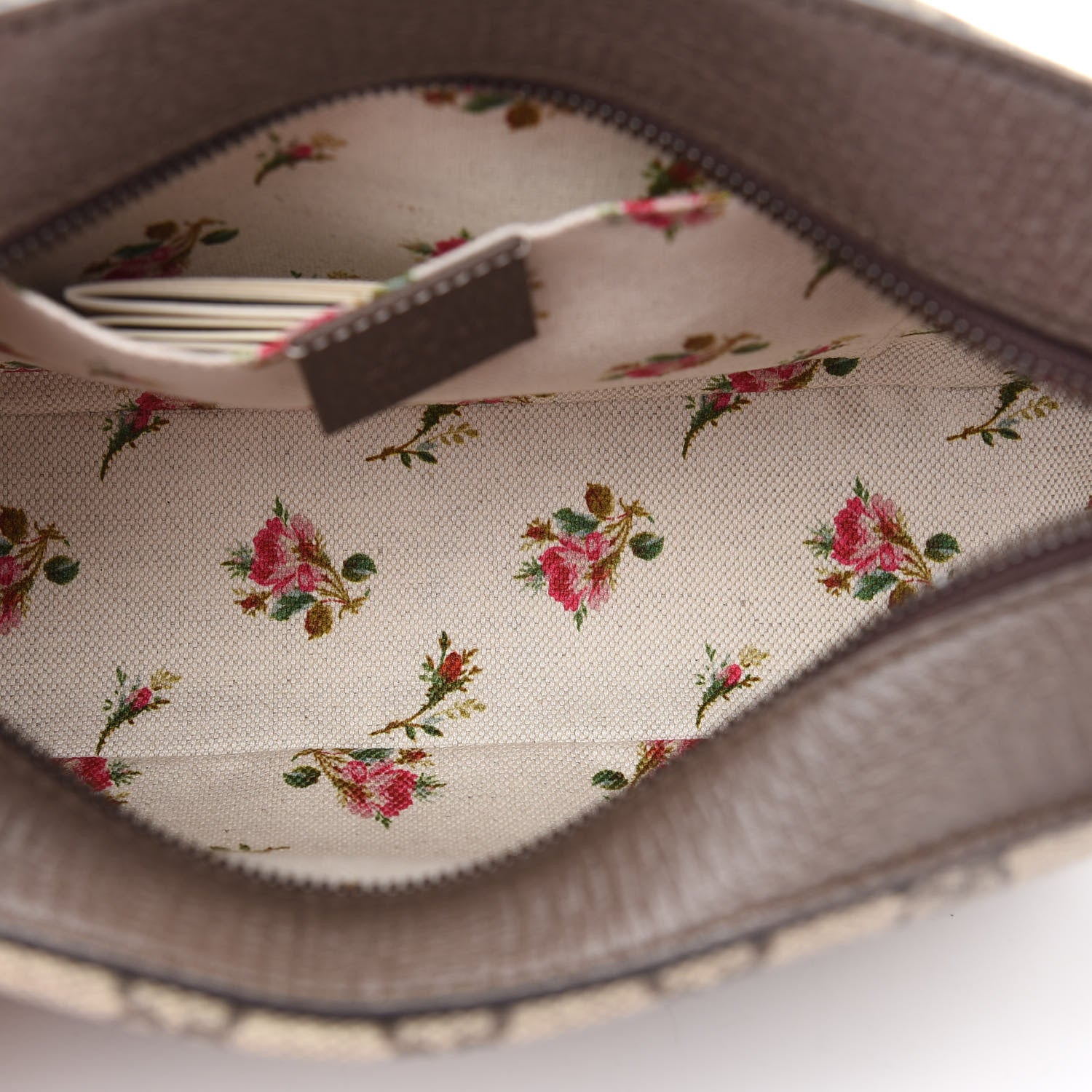 Gucci GG Supreme Monogram Web Neo Vintage Shoulder Bag Beige New Acero Crop 5 of 9