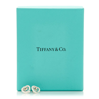Tiffany Sterling Silver Elsa Peretti 11mm Open Heart Earrings 5 of 5