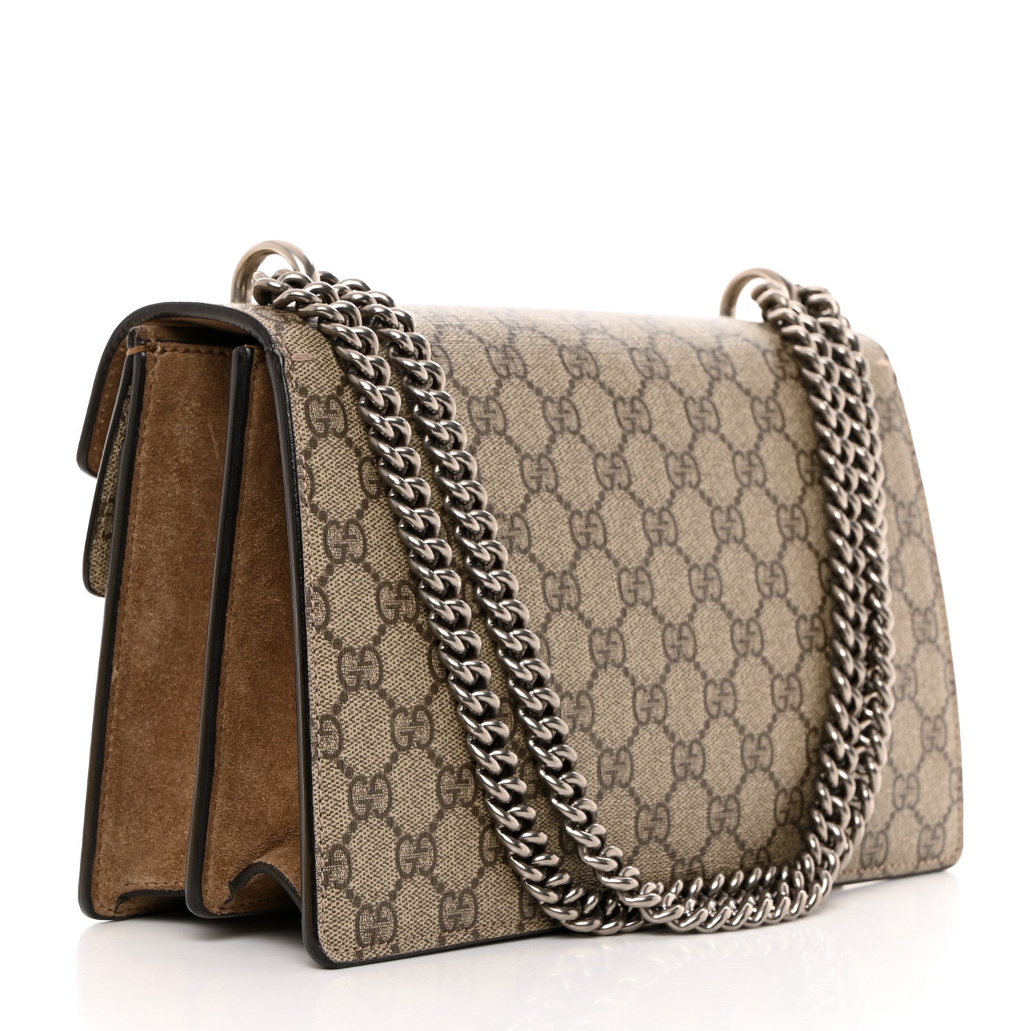 Gucci GG Supreme Monogram Small Dionysus Shoulder Bag Taupe 2 of 10