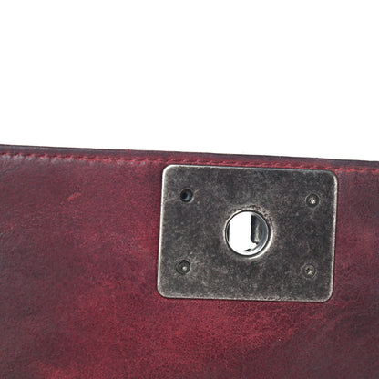 Chanel Chesterfield Quilted Large Celtic Boy Flap Red 10 of 14