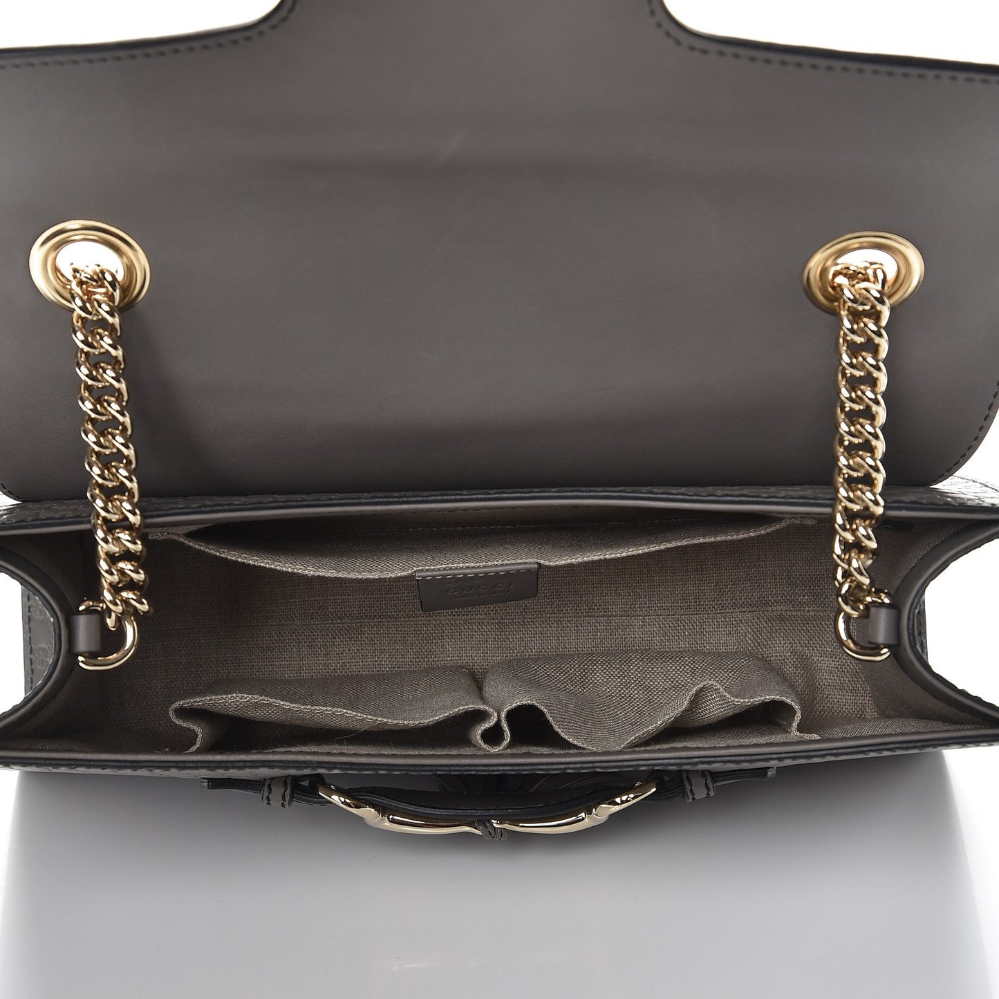 Soft Microguccissima Medium Emily Chain Shoulder Bag Loess