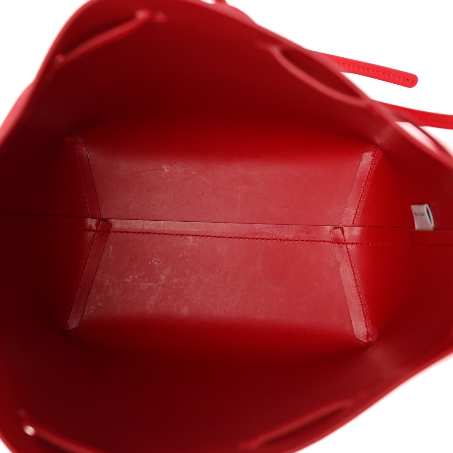 Saffiano Mini Bucket Bag Flamma