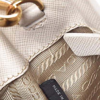 Prada Saffiano Lux Medium Tote Talco 10 of 23