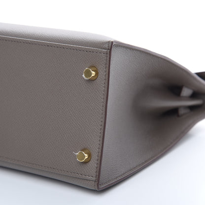 Hermes Epsom Kelly Sellier 28 Etain 23 of 34