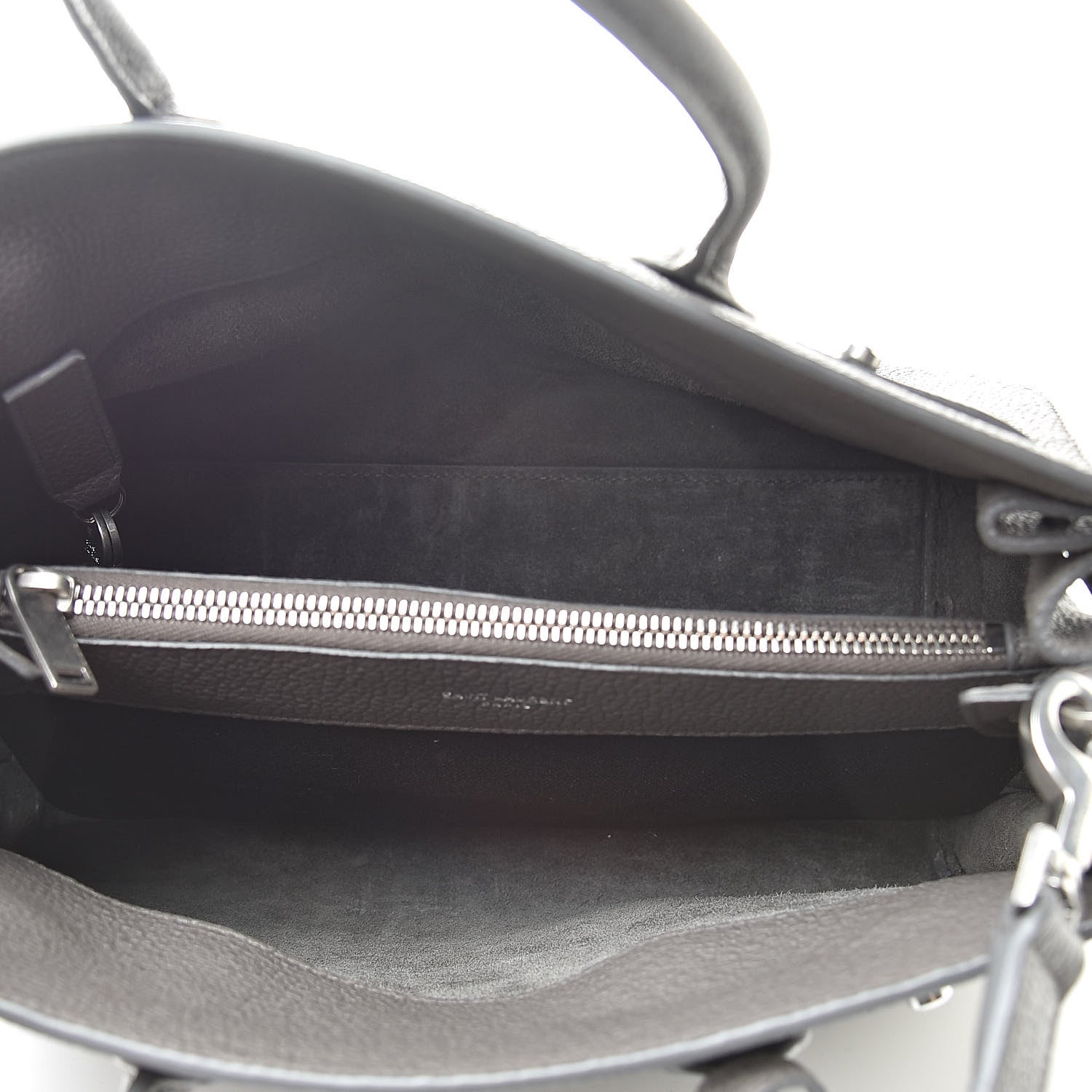 Saint Laurent Grained Calfskin Baby Sac De Jour Fog 5 of 12