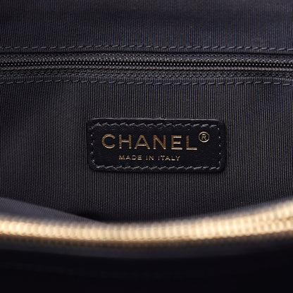 Chanel Calfskin Quilted Small Chain Me Tote Black 6 of 16