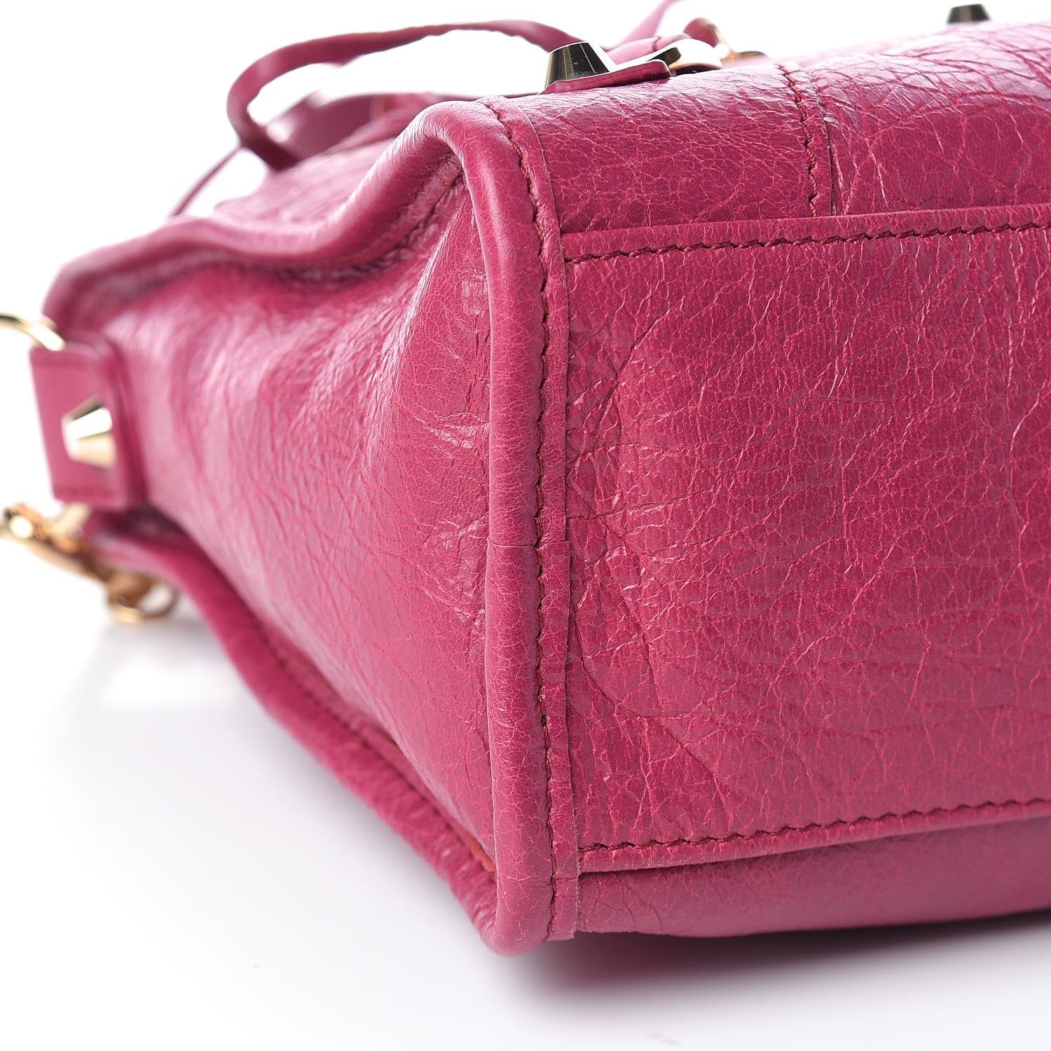 Balenciaga Agneau Classic Gold Hardware S City Rose Dahlia 9 of 10