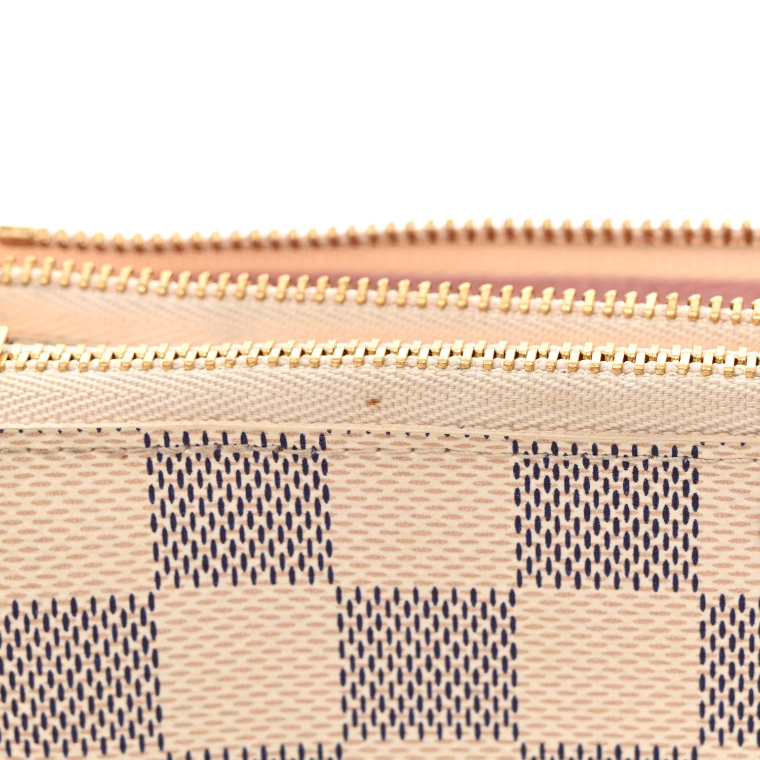 Louis Vuitton Damier Azur Double Zip Pochette 11 of 13