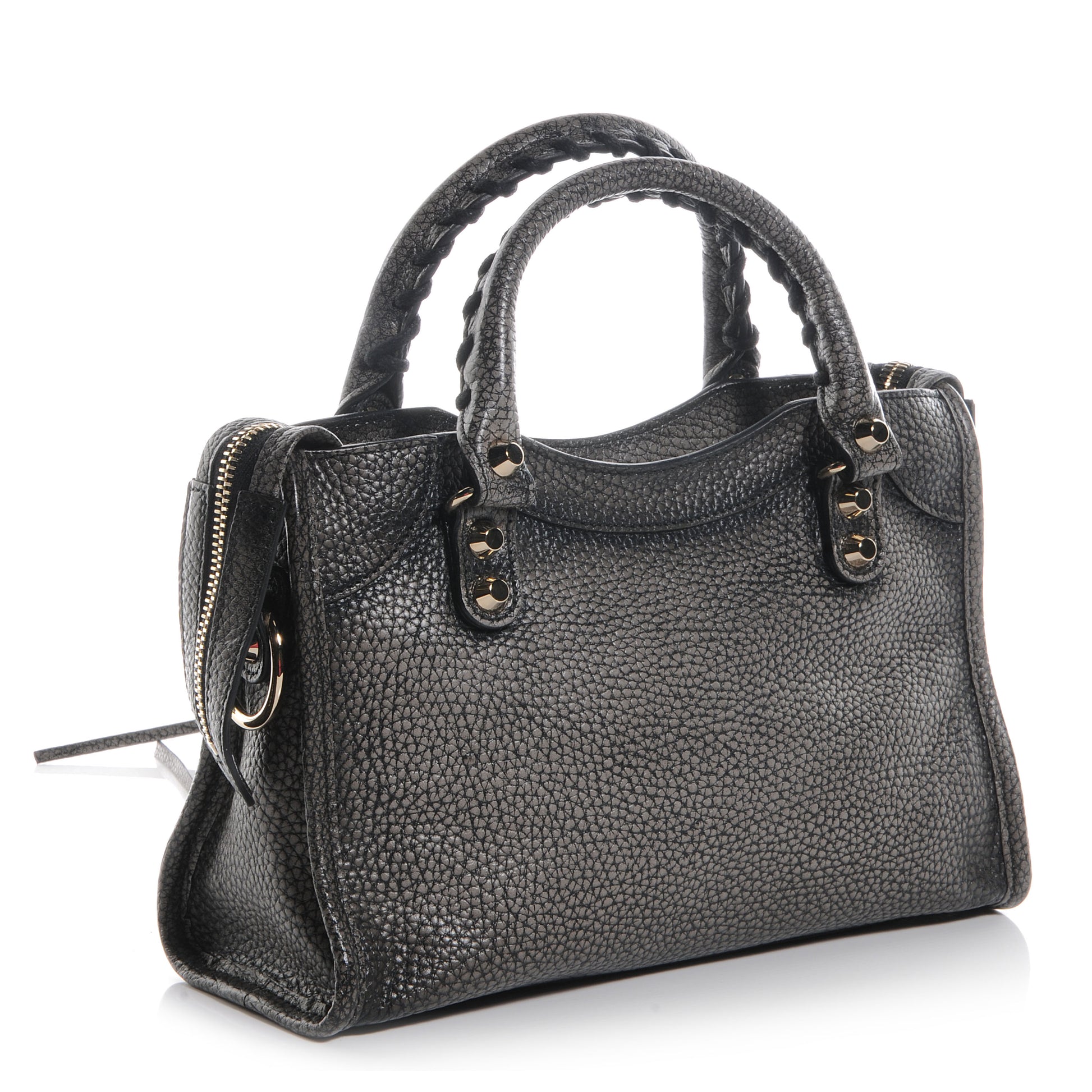 Balenciaga Grained Calfskin Classic Gold Hardware Mini City Ombre Grey Gradient 3 of 9
