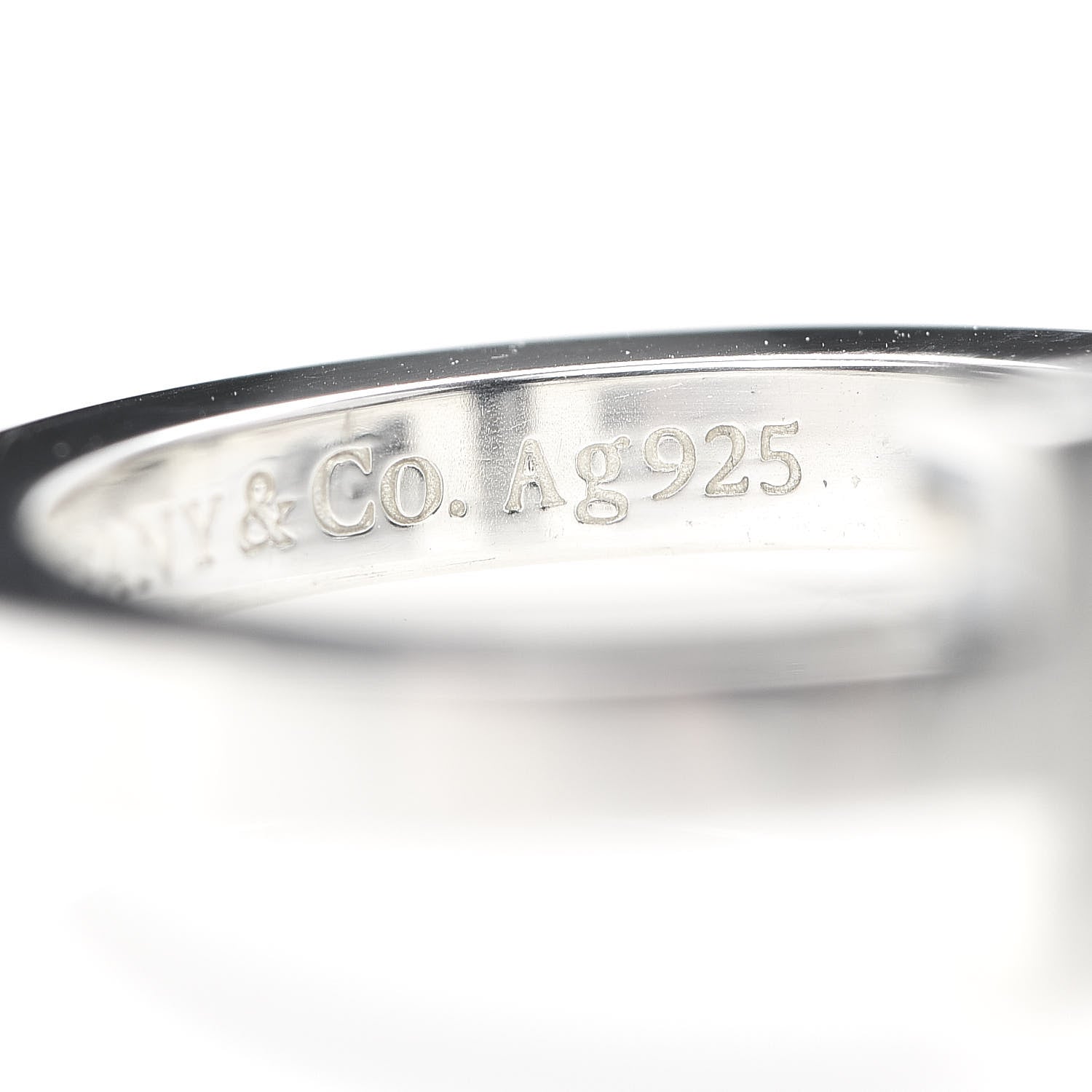 Tiffany Sterling Silver T Square Ring 49 5 4 of 4