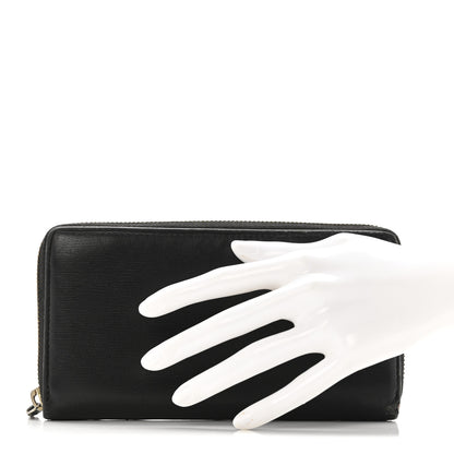 Gucci Calfskin GG Zip Around Wallet Black 2 of 14