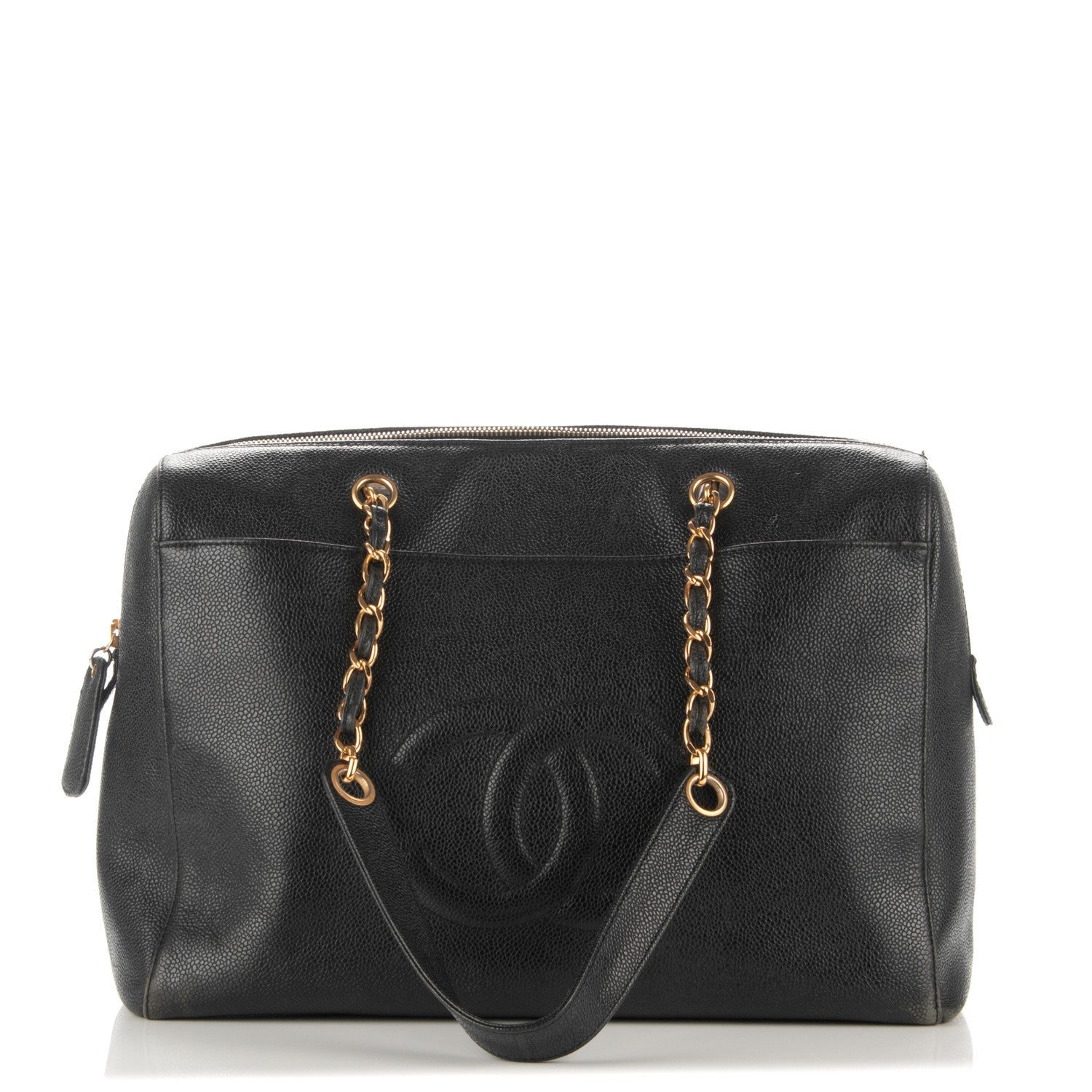 Chanel Caviar Large CC Shoulder Bag Black 1 of 13