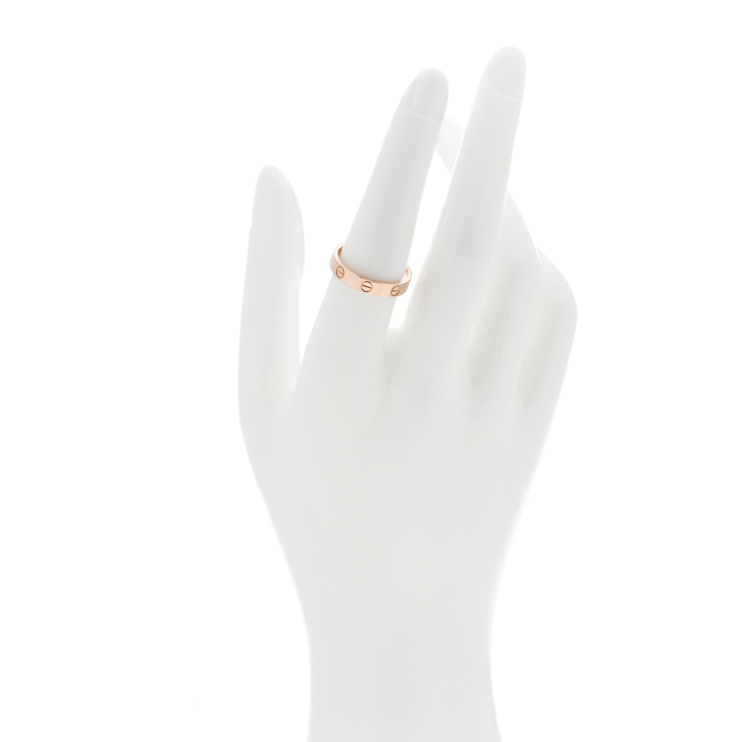 Cartier 18K Pink Gold 3.5mm LOVE Wedding Band Ring 55 7.25 2 of 4