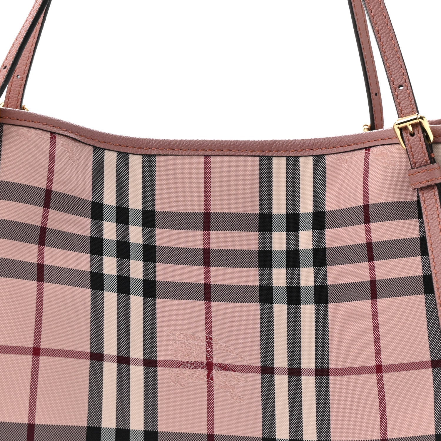 Burberry Haymarket Check Canterbury Tote Pink 6 of 9