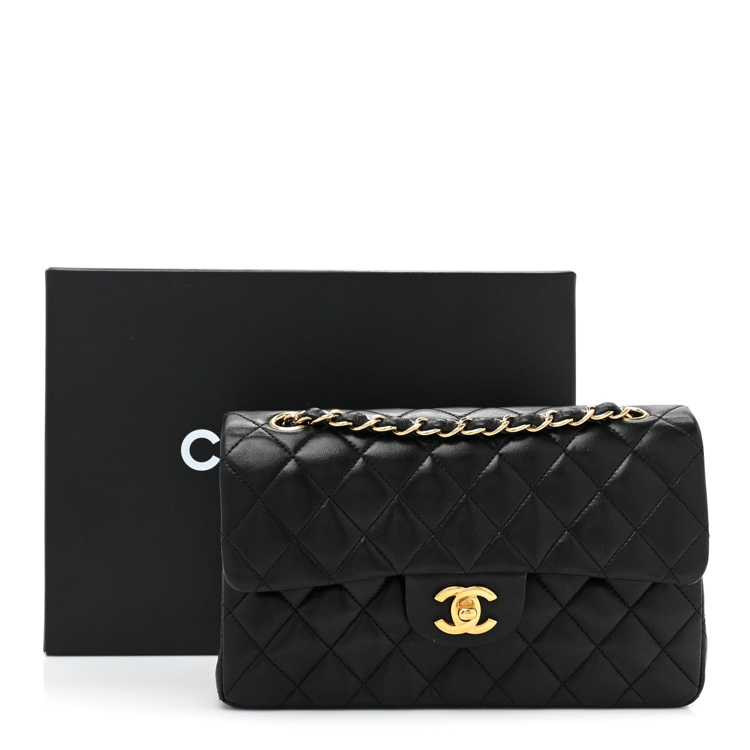 Chanel Lambskin Quilted Small Double Flap Black 16 of 16