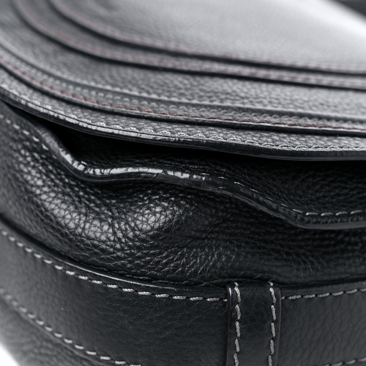 Chloe Calfskin Medium Marcie Round Crossbody Bag Black 8 of 20
