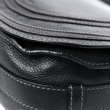 Chloe Calfskin Medium Marcie Round Crossbody Bag Black 8 of 20