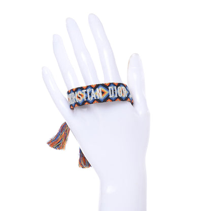 Christian Dior Woven Cotton J'Adior Friendship Bracelet 2 of 4