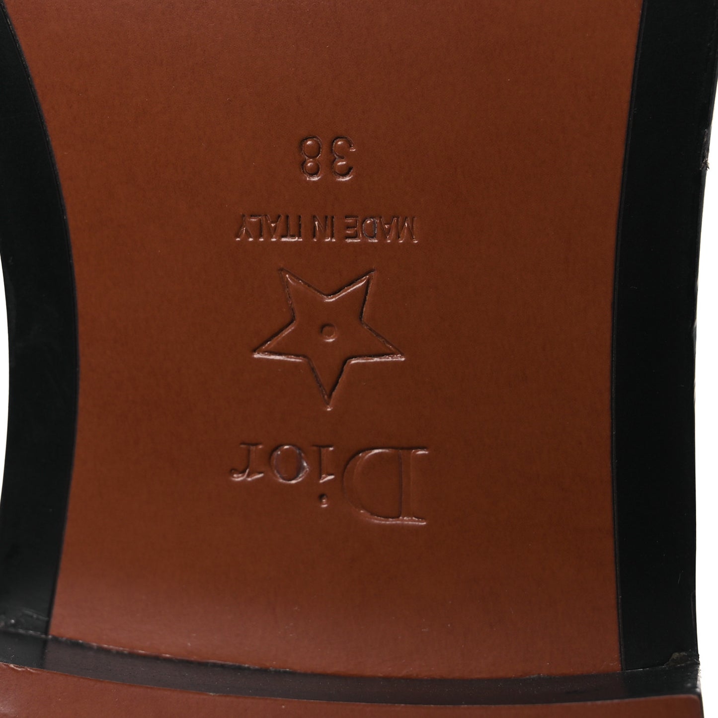 Calfskin Empreinte High Boot 38 White Black