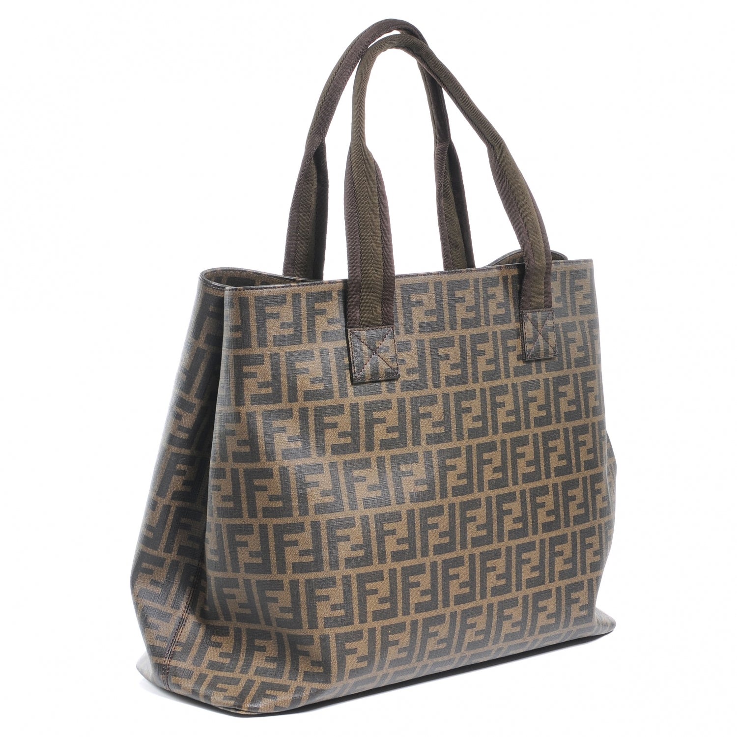 Fendi Zucca Spalmati Large Tote Tobacco 3 of 7