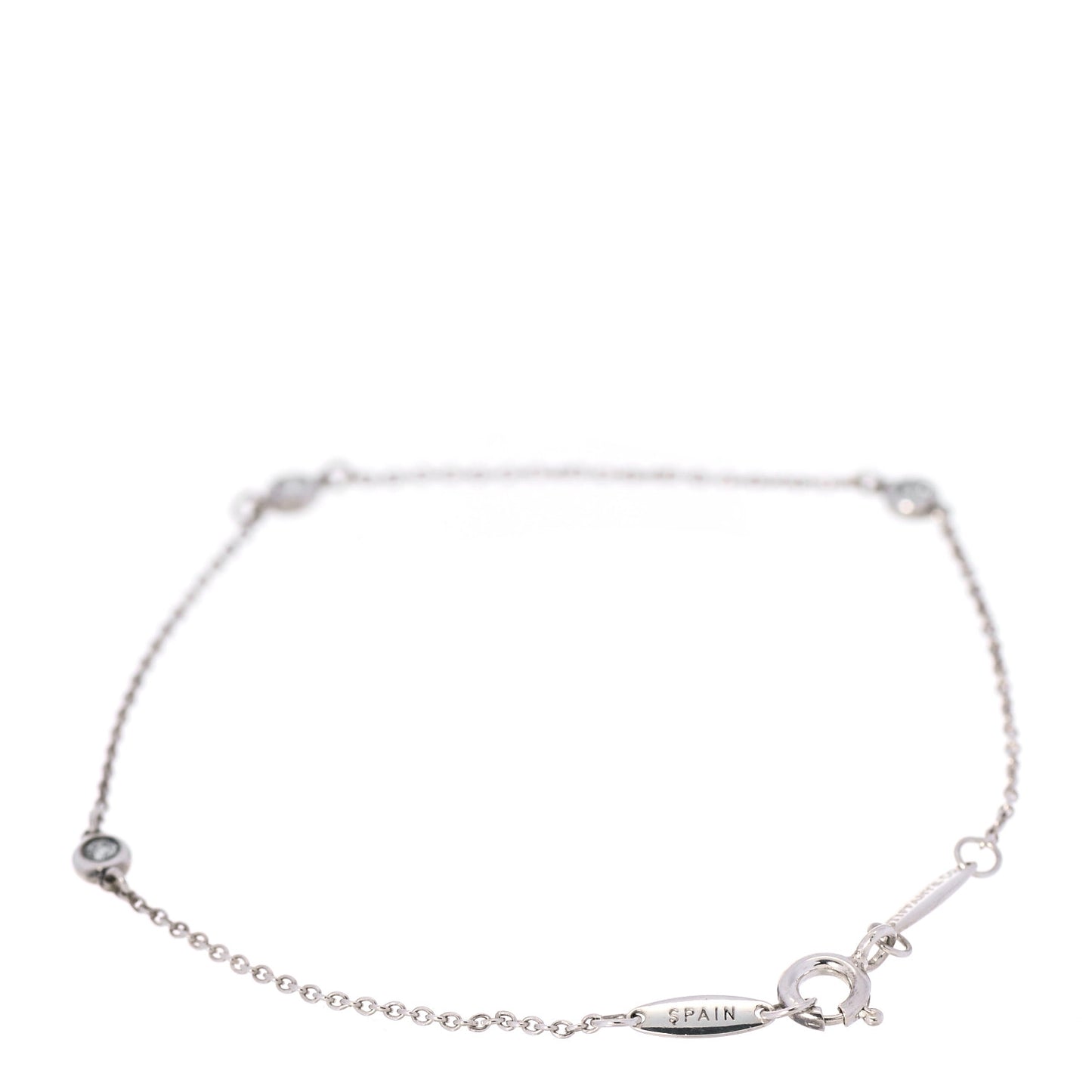 Sterling Silver Diamond .09ct Elsa Peretti Diamonds By The Yard Bracelet