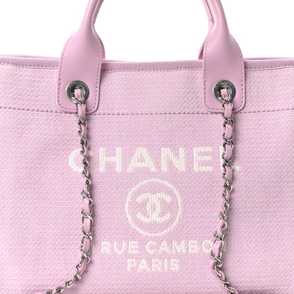 Chanel Mixed Fibers Small Deauville Tote Pink 9 of 11