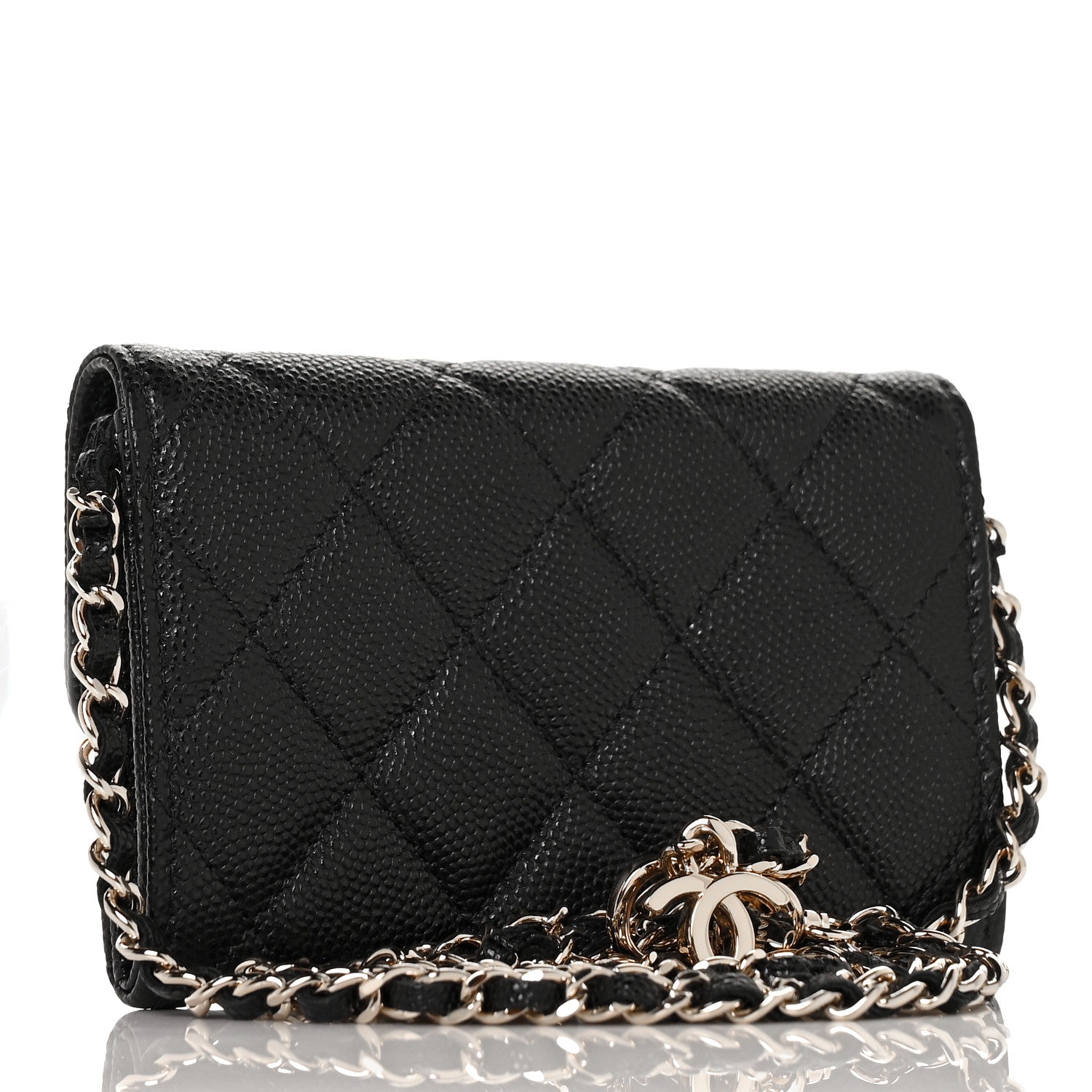 Chanel Caviar Quilted Flap Classic Belt Bag Black 2 of 9