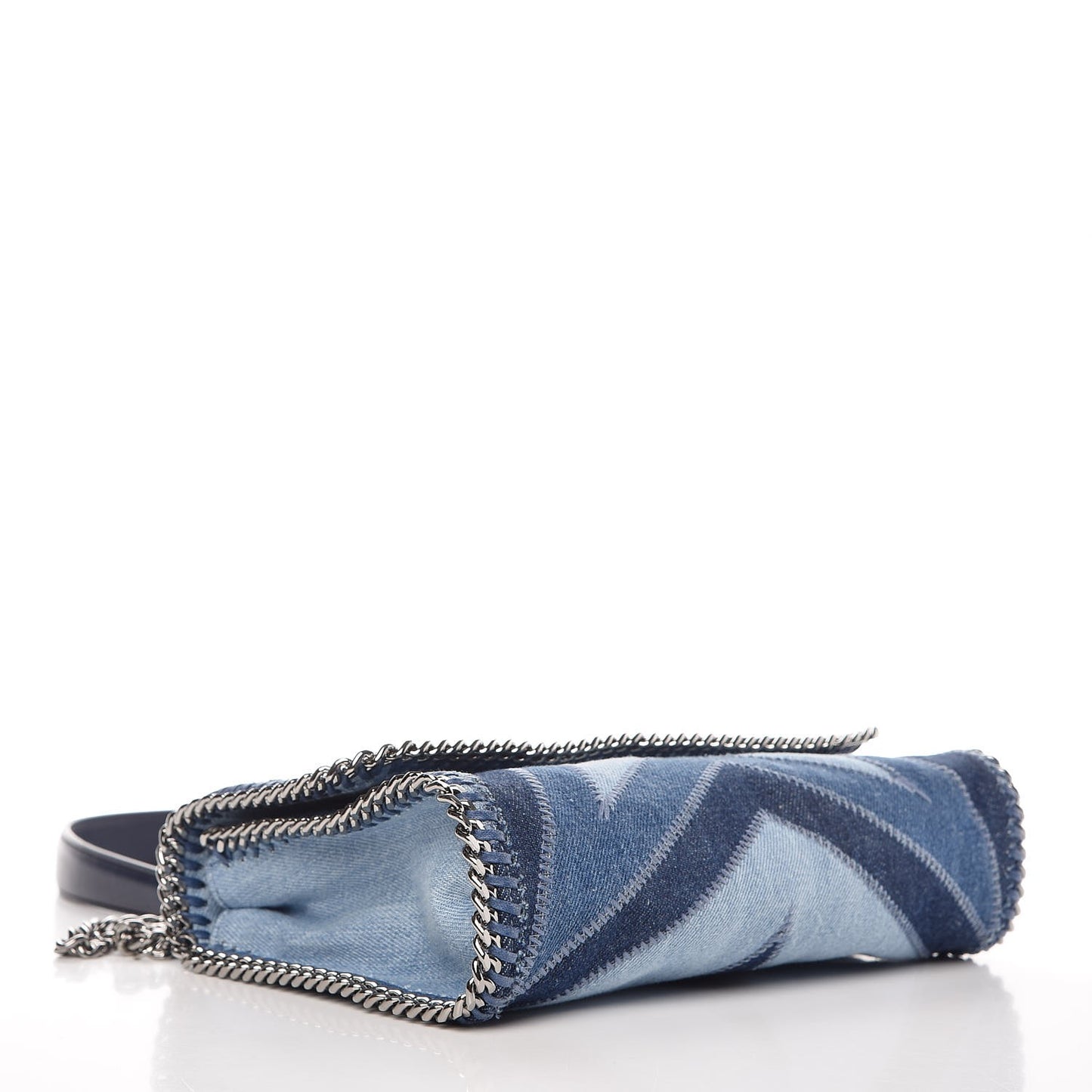 Eco Denim Star Quilted Crossbody Blue