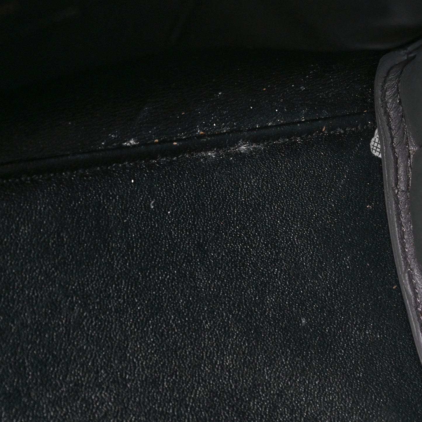 Grained Calfskin Baby Sac De Jour Fog