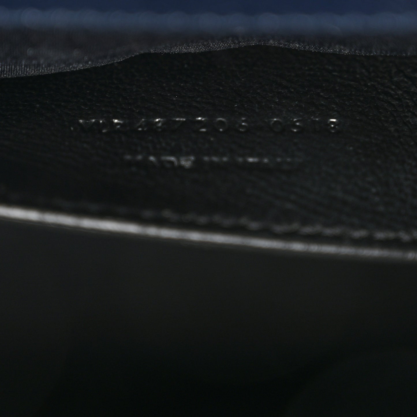 Grain De Poudre Textured Mixed Matelasse Triquilt Medium Monogram Satchel Deep Marine