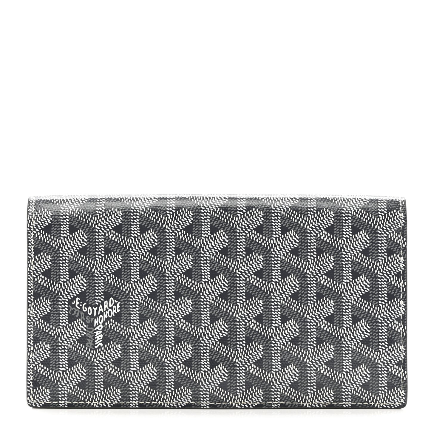 Goyardine Long Bi-Fold Wallet Grey