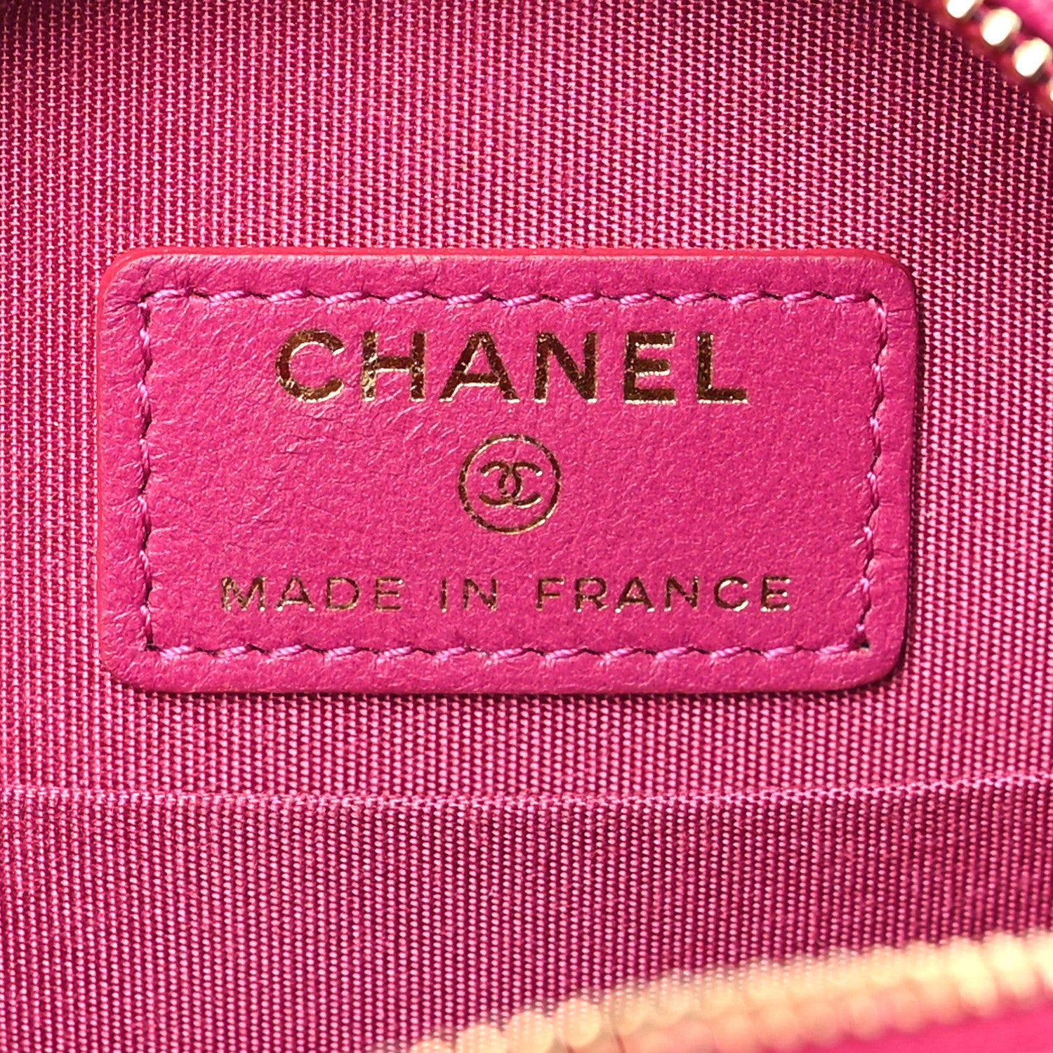 Chanel Shearling Chevron Quilted Round Clutch With Chain Pink 6 of 10