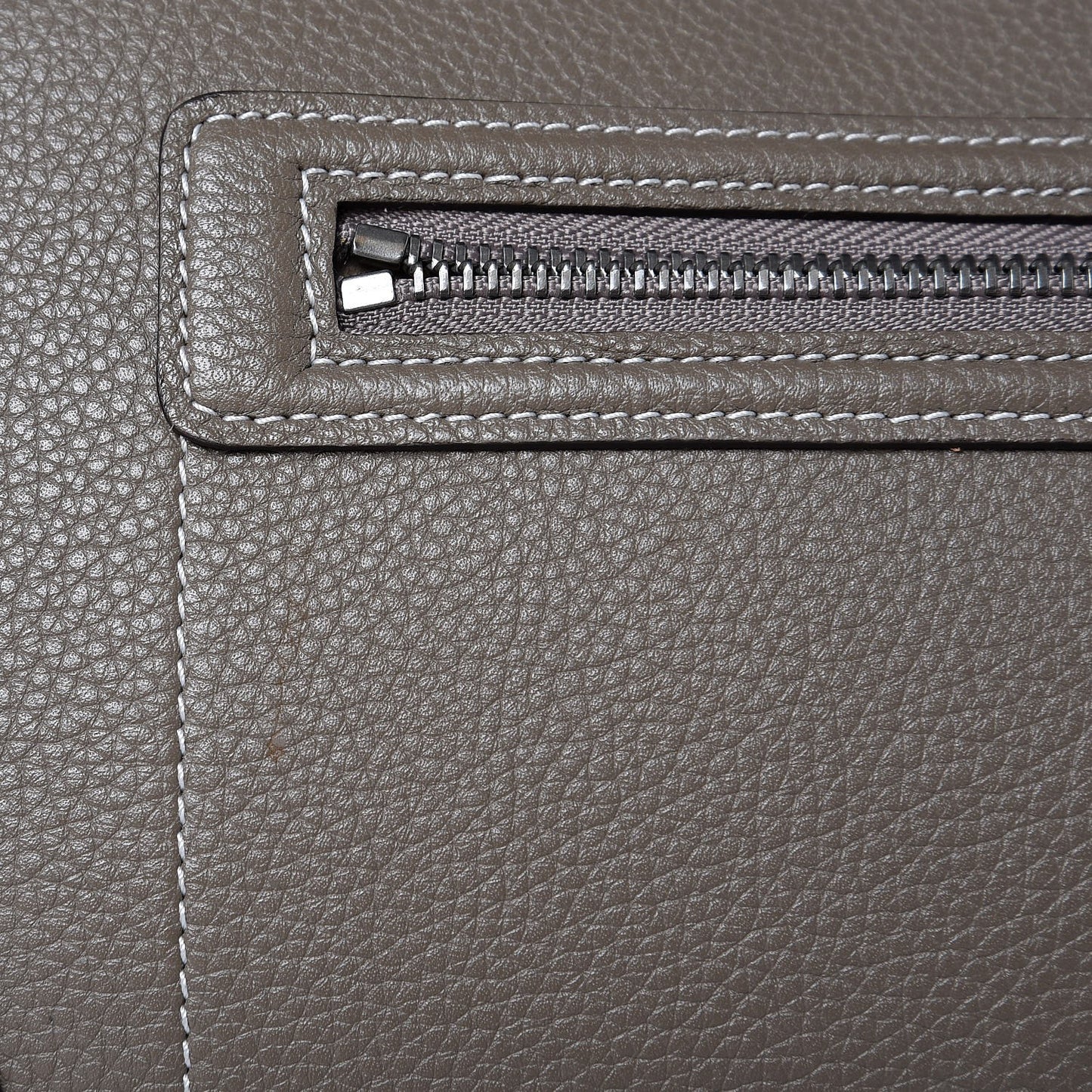 Drummed Calfskin Mini Luggage Souris