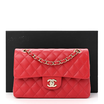 Chanel Caviar Quilted Small Double Flap Red 11 of 11