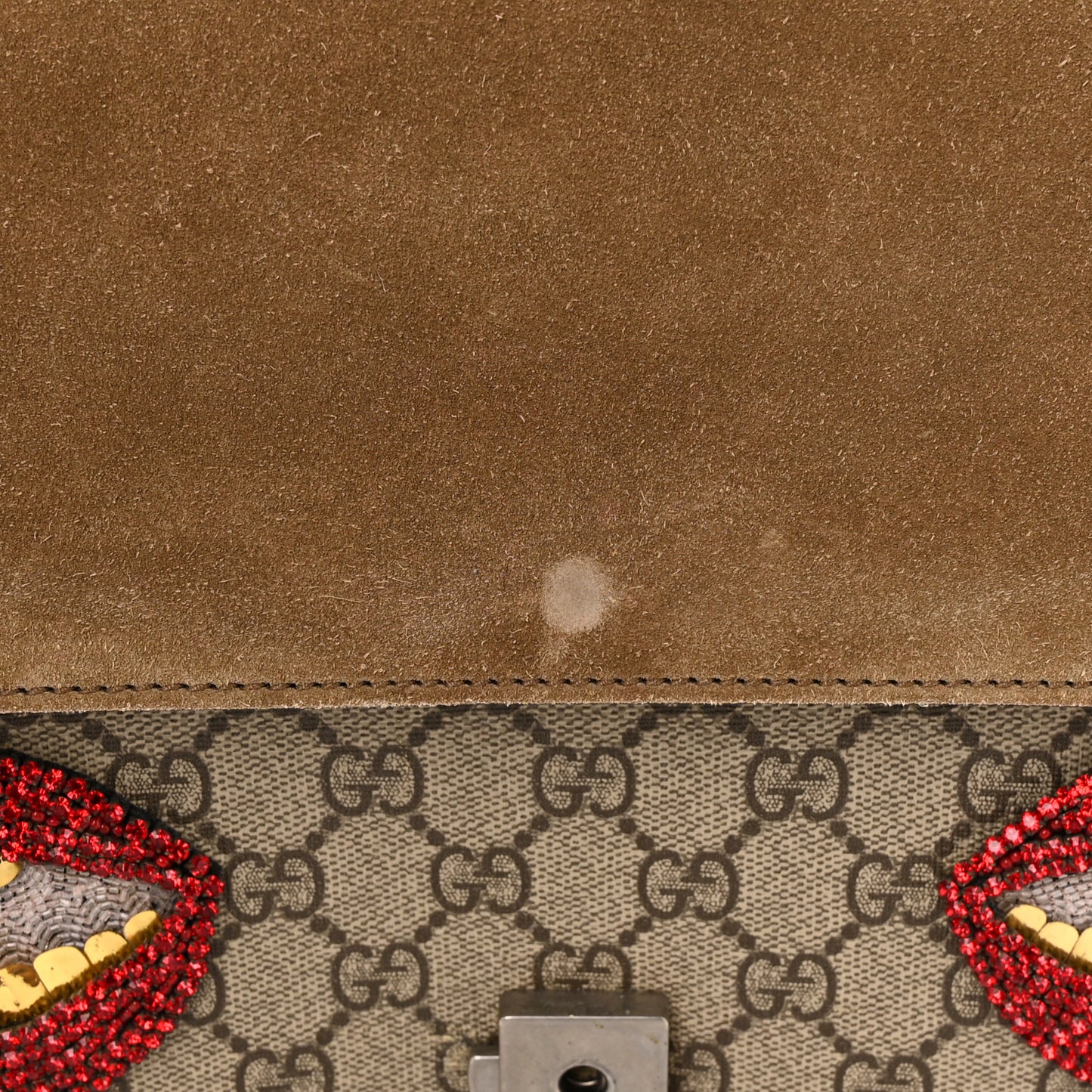 GG Supreme Monogram L'Aveugle Par Amour Embroidered Medium Dionysus Shoulder Bag Multicolor