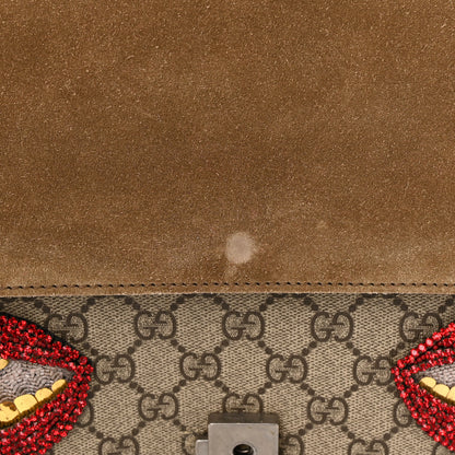 Gucci GG Supreme Monogram L'Aveugle Par Amour Embroidered Medium Dionysus Shoulder Bag Multicolor 14 of 15