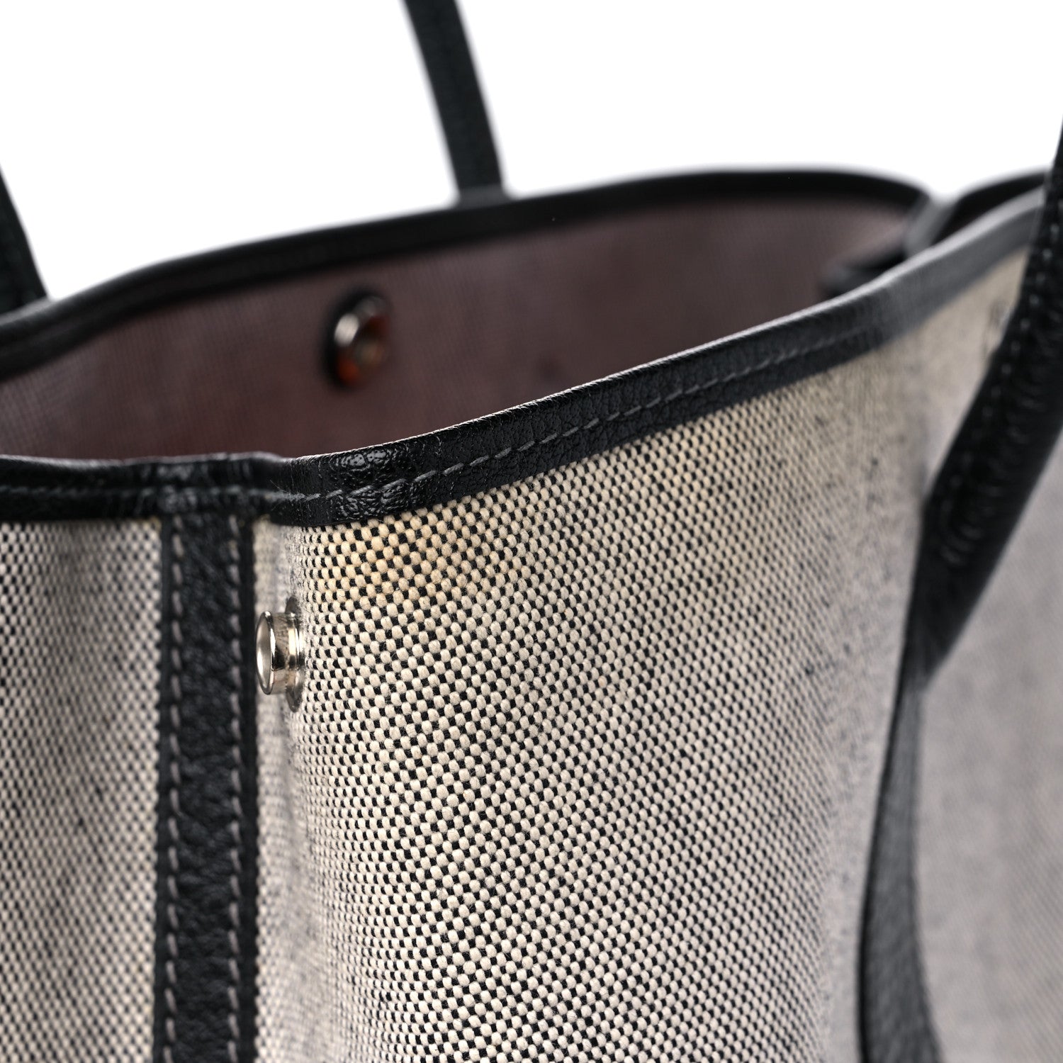 Hermes Toile Buffle Skipper Garden Party 36 MM Tote Black 12 of 14