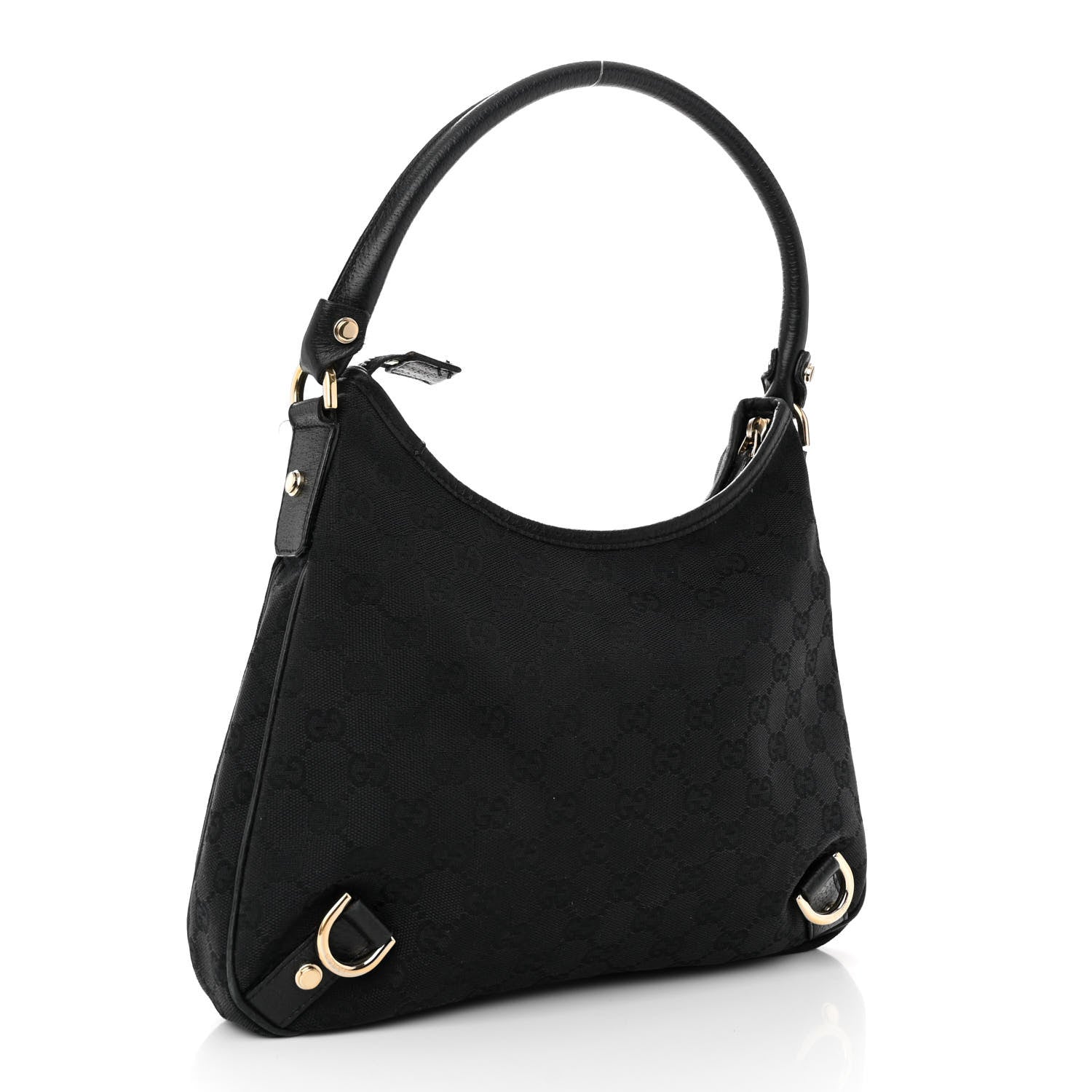 Gucci Monogram Medium Abbey D Ring Hobo Black 3 of 12