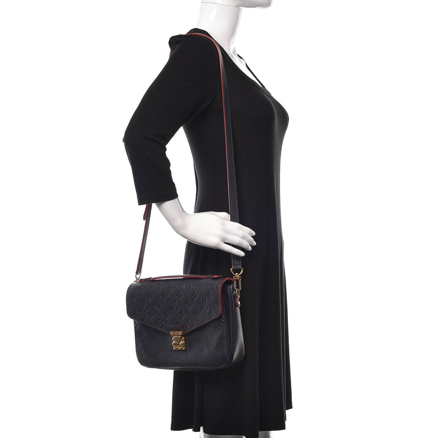 Louis Vuitton Empreinte Pochette Metis Marine Rouge 2 of 11