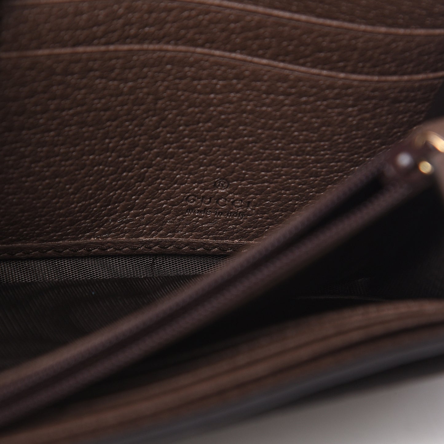 GG Supreme Monogram Web Ophidia Continental Wallet Brown