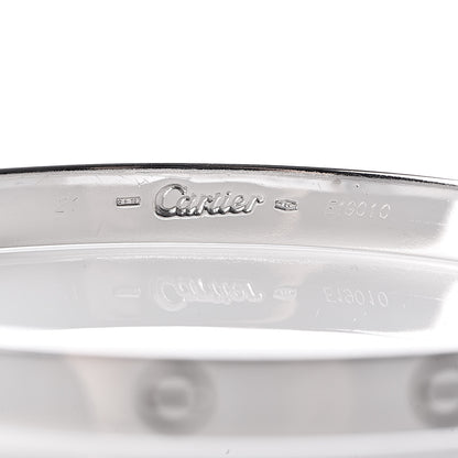 Cartier 18K White Gold LOVE Bracelet 21 5 of 7